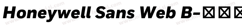 Honeywell Sans Web B字体转换